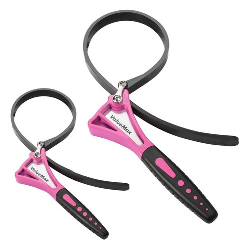 ValueMax 2PCS Strap Wrench 4" Small 6" Large Oil Filter Wrench Adjustable Wrench - Afbeelding 6 van 6