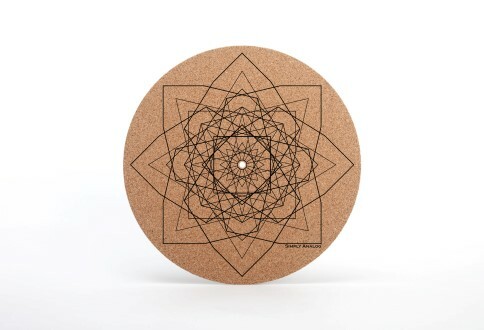Simply Analog Cork Turntable Platter Mat (Geo Printed)