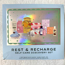 Rest  Recharge 11pc Self-Care Beauty Kit Aveeno Rael Dr Teal's Patch Spa Gift