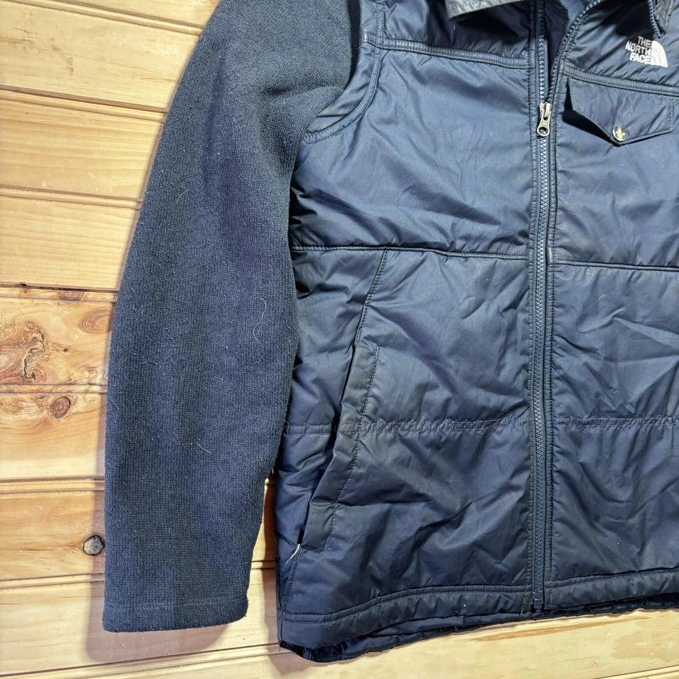 The North Face Winter Jacket Hooded Puffer Black Hooded Full Zip Youth Large - Image 2 of 4