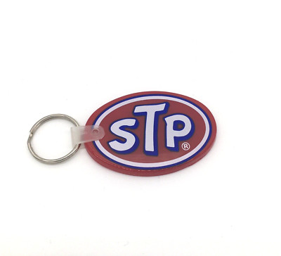 STP Motor Oil Treatment Lubricants Fuel Additives Ad Keychain Red Oval