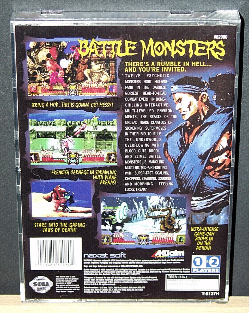 Battle Monsters (Sega Saturn, 1996) Tested NTSC-U/C 21481820802| eBay