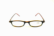 Vintage 90's Small Rectangle Half Frame Reading Glasses 2.50 Black/Red 