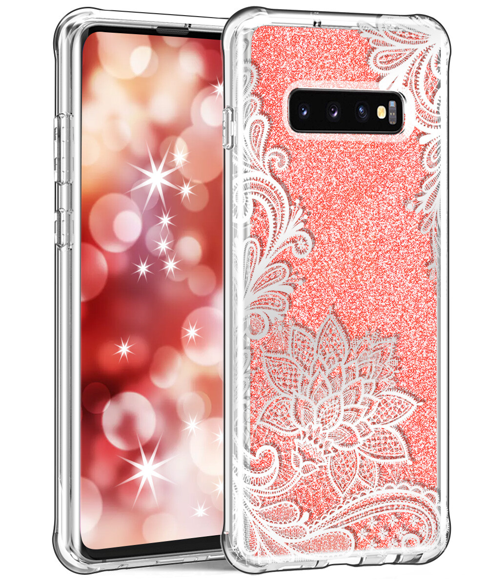 Sos Pink Samsung S10 Plus Glitter Case For Samsung Galaxy S10 S10e