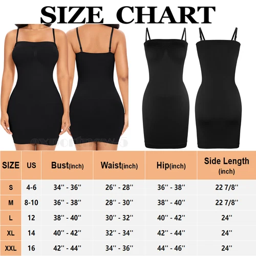 Women Tummy Control Slip Shapewear Compression Full Body Shaper For Under Dress - Picture 14 of 24