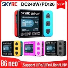 SKYRC B6neo+ Smart Charger DC240W PD126W Balance Charger XT60/Type-C Discharger