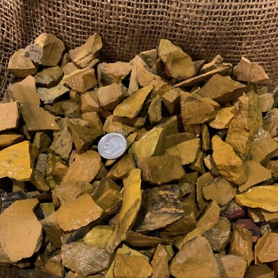 500 Carat Lots of (SMALL) Yellow Jasper Rough - Plus a FREE
