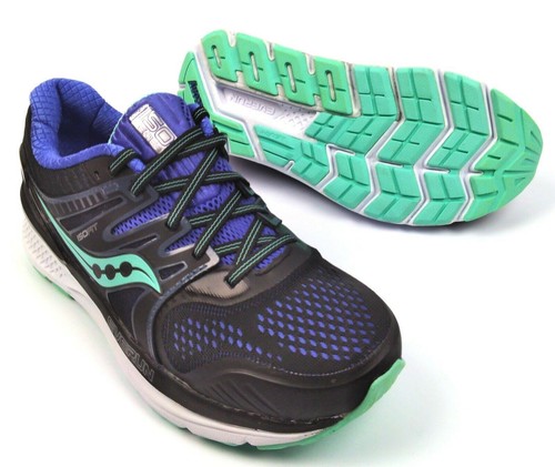 Saucony Women's Running Shoes Redeemer ISO 2 Everun Mesh Upper Black Aqua Violet - Picture 5 of 5