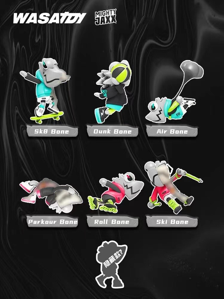 WASATOY×MIGHTY JAXX WAZZBONE SQUAD Blind Box Case Of 6 pcs