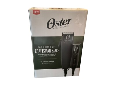 Oster Professional Combo Hair Cut Kit w/ Craftsman Adj. Mag Clipper & Ace Mini T
