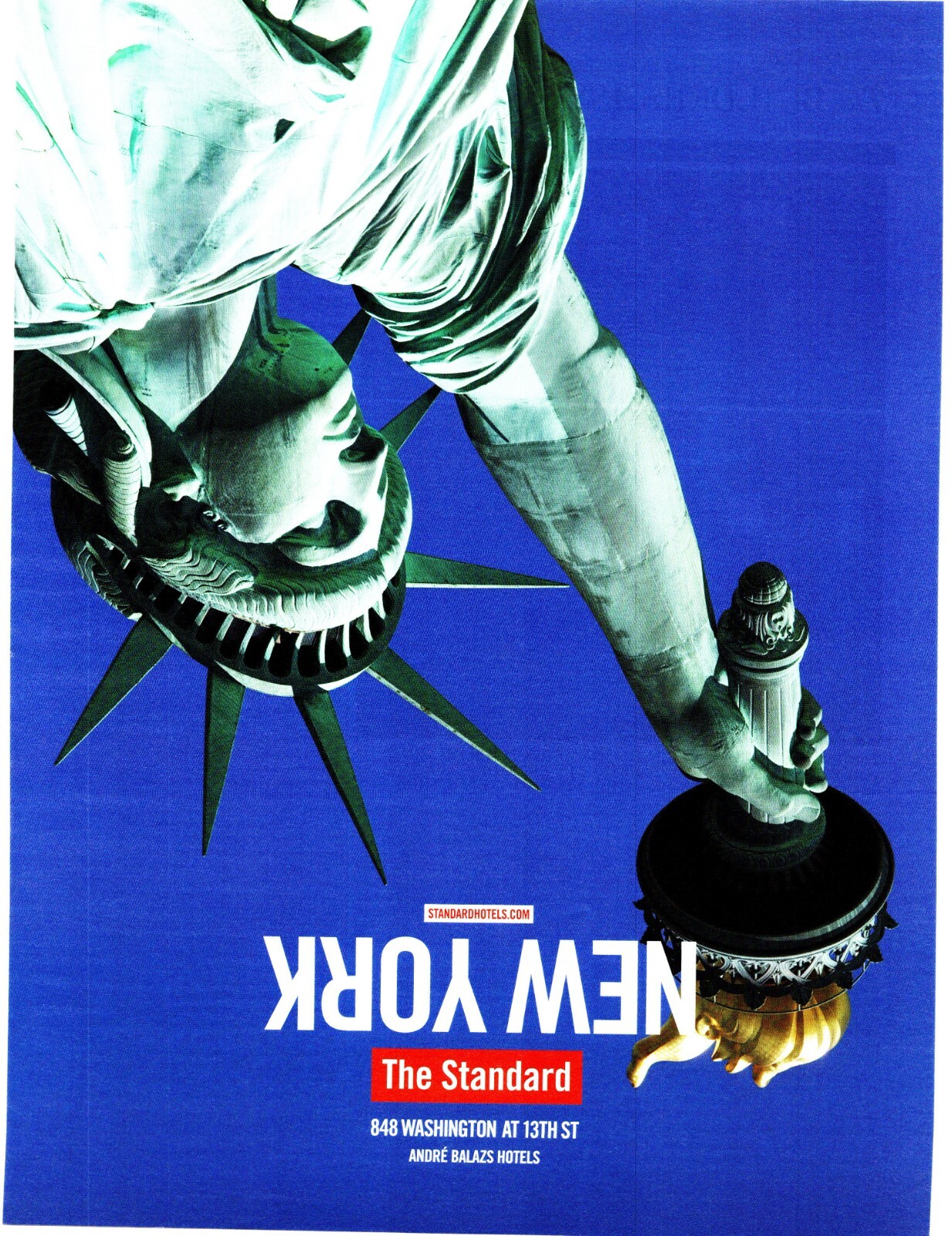 ROLL15. MAGAZINE ADVERT 14X11" STANDARD HOTELS.COM NEW YORK