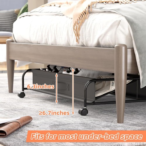 Under Bed Shoe Storage with Wheels Storage Container for Shoes Space Saving USA - Picture 16 of 26