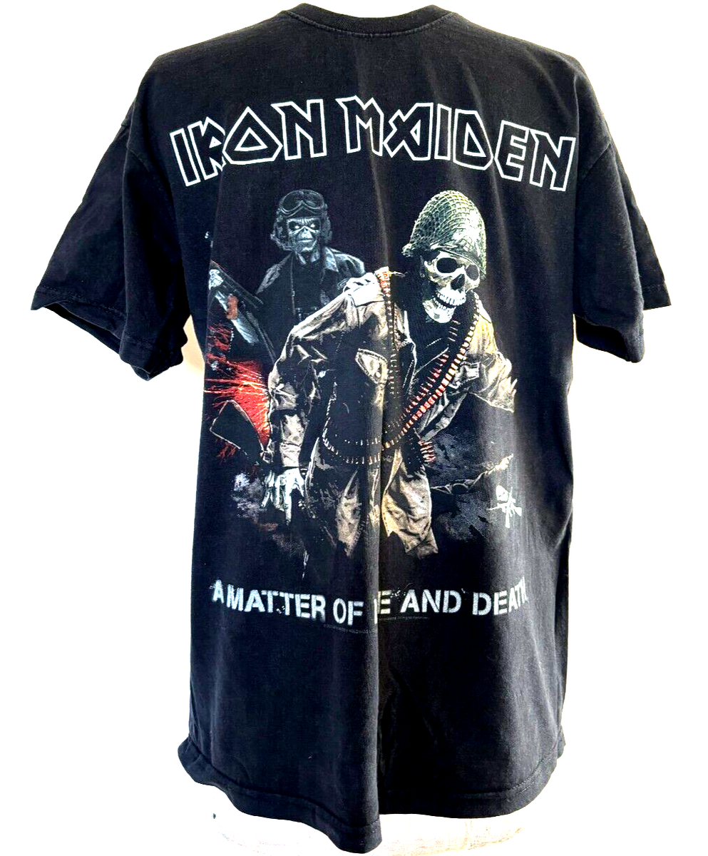 VINTAGE IRON MAIDEN T-SHIRT BY FRUIT OF THE LOOM 2006 TOUR BLACK