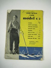 Argus How to Use Your Model C 3 Booklet Pamphlet USA Camera Photography Manual