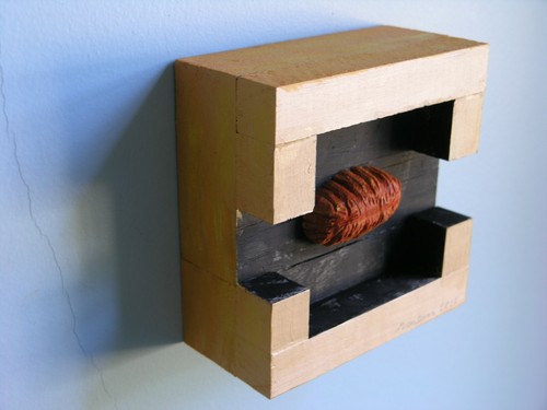 Drive Through To Uluru - small painted wood wall hanging sculpture - Ranton '21 - Picture 6 of 11