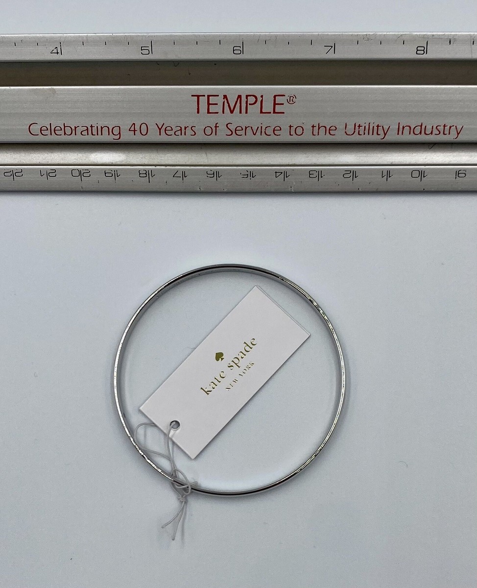 Kate Spade Idiom Bangle Find The Silver Lining Bangle Bracelet NEVER WORN!  NWT