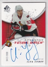 2008-09 SP Authentic Future Watch #233 Ilya Zubov RC AUTO /999 - SET BREAK
