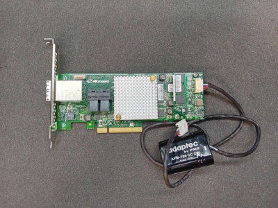 1 x ADAPTEC ASR-8885 12Gb/s SATA SAS RAID Controller Karte mit Kabel, Akku
