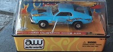 NOS Autoworld R8 Flamed 70 Boss 429 Mustang Thunderjet HO Slot Car Runs on AFX