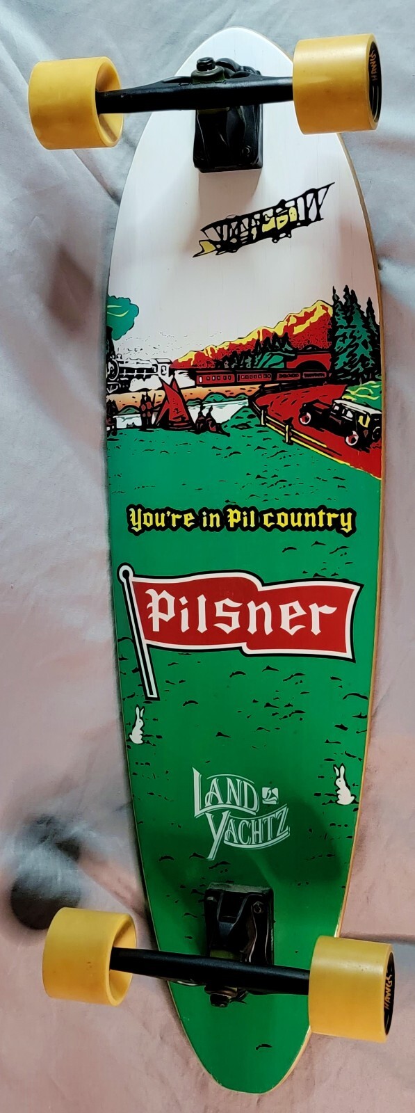 LandYachtz 36" Condor Molson Old Style Pilsner Promotional Skateboard Longboard