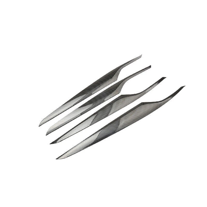 Panel Strip Trim For BMW 5 Series G30 2018-2022 4PCS ABS Carbon Fiber Inner Door - Изображение 2 из 4