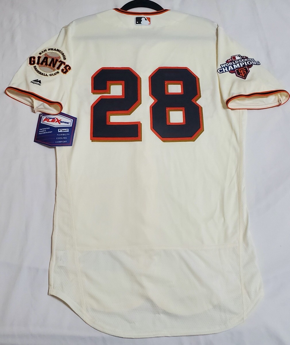 AUTHENTIC MAJESTIC BUSTER POSEY 40 MEDIUM SAN FRANCISCO GIANTS FLEX BASE  Jersey