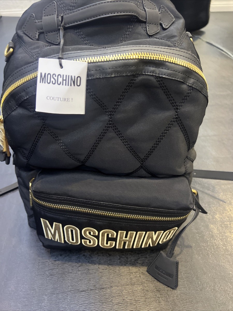 Moschino Milano Quilted Black Backpack. NWT | eBay