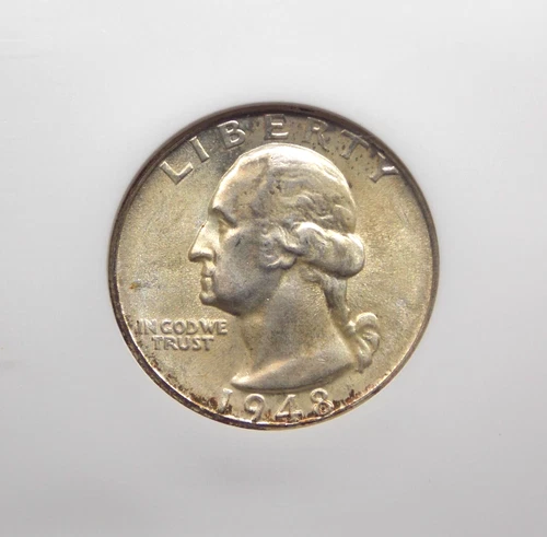1948 "D" Washington SILVER Quarter 25c NGC MS65 #025 GEM Uncirculated ECC&C, Inc