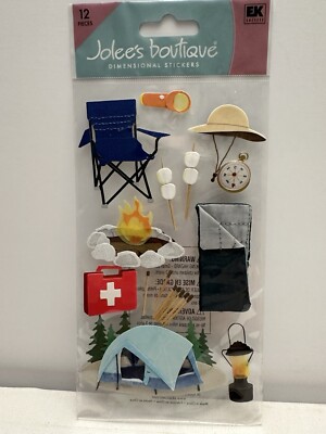 Jolee's Boutique Camping First Aid Campfire Sticker Scrapbooking Crafts