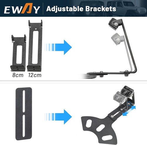 Superior CCD Reverse Backup Camera for Jeep Wrangler with Adjustable Brackets - Picture 6 of 11