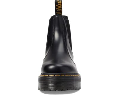 Dr Martens 2976 Quad Smooth Black Leather Chelsea Boots Unisex Men
