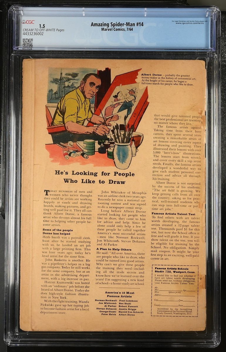 Amazing Spider-Man #14 (1964) - CGC 1.5 - 1st Green Goblin | eBay