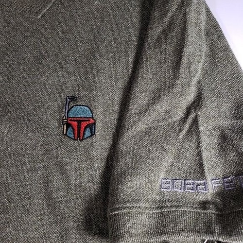 Disney Parks Boba Fett Poloshirt Star Wars Mandalorian Strick Herren Oberteil - Bild 5 von 10