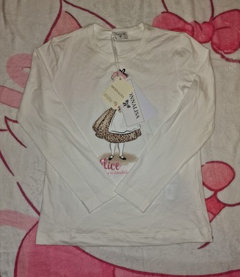 Monnalisa Langarmshirt ''Alice im Wunderland-Collection'' Größe 140/146 Neu
