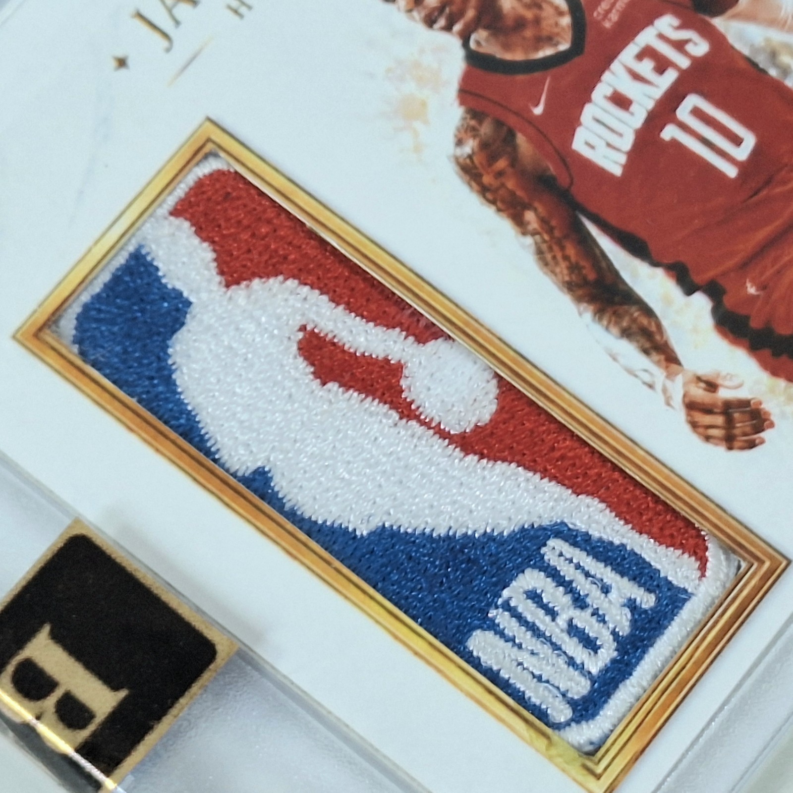 Jabari Smith Logoman Autograph Custom Card - One of One - Patch Auto - 1/1 view 3