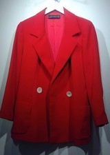 BNWT Zara Womens Red Blazer UK L - CG CB9