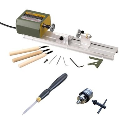 Proxxon Mini Wood Lace Set (1 Tool & Drill Chuck) No. 28140-SK-B2 NEW