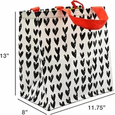 Reusable Grocery Shopping Bags Extremely Durable Multi Use Large Stylish Fun ...