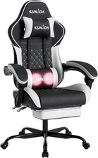 Gaming Chair, Ergonomic Computer Chairs with Footrest, Comfy Office Chair with H