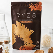 Direct from RYZE MUSHROOM Coffee Bright Smooth Gut Health Supplement 30 Servings