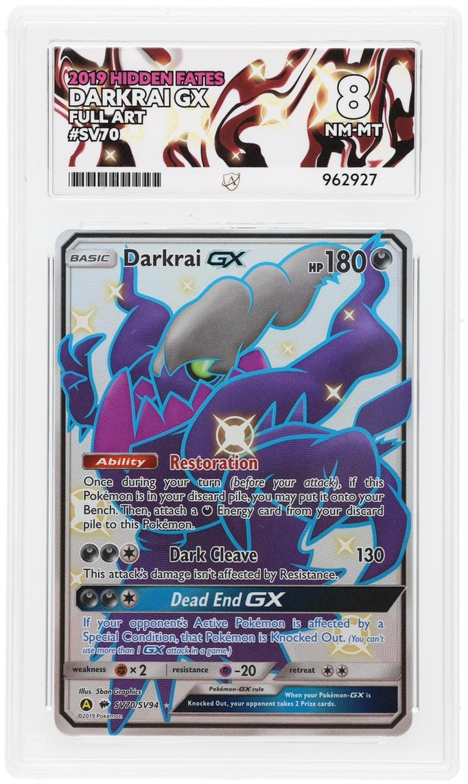 ACE 8   - Darkrai GX - SV70/SV94 - Hidden Fates - Pokemon