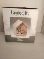 Lambs And Ivy Products For Baby Pink/Grey Birdhouse Tabletop Night Light