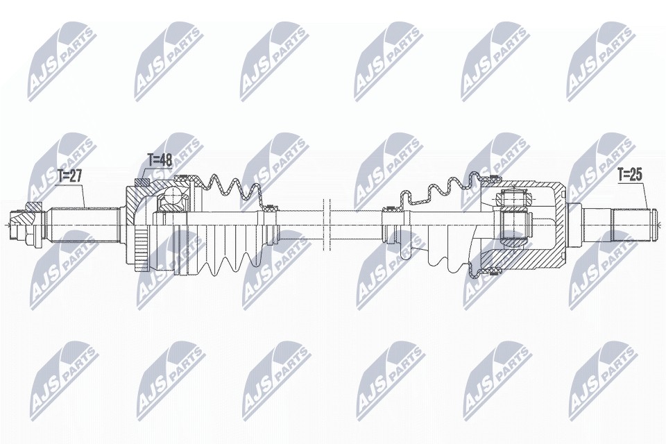 DRIVE SHAFT NPW-KA-392 FOR HYUNDAI KIA D4HA 2.0L 4cyl ix35D4HA 2.0L G4KD 2.0L - Image 9