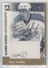 2005-06 ITG Heroes and Prospects Game-Used Gold 1/1 Ryan Getzlaf #GA-03 Auto 2d8