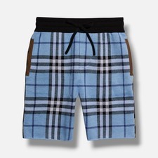 Burberry Kid's Boy's Blue Milo Two Toned Checkered Shorts Size 10Y