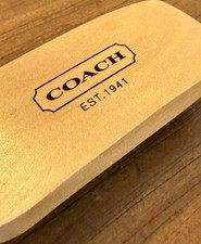 Coach EST.1941 Shoe Brush with Wooden Handle and Black Bristles for Shoes