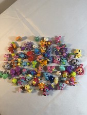 Lot of 67 Mini Toy Figures Shopkins Hatchimals Mixed Animals Small Toys
