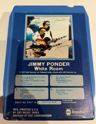 JIMMY PONDER White Room ABC IMPULSE 8 Track Tape 8027 Jazz Funk/Soul 1977