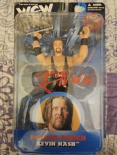 1998 WCW NWO Kevin Nash Signed Power Punch Wrestling Figure