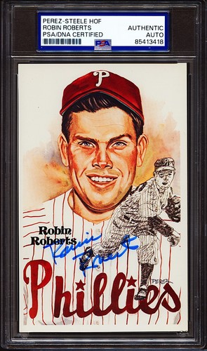 Robin Roberts #157 1981 Perez Steele HOF Postcard card